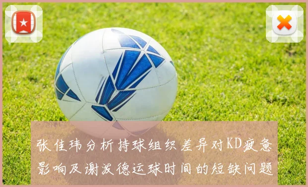 张佳玮分析持球组织差异对KD疲惫影响及谢泼德运球时间的短缺问题